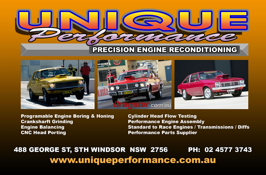 Unique Performance Precision Engine Reconditioning: 488 George St, South Windsor, NSW, Australia. Programmable Engine Boring and Honing, Crankshaft Grinding, Engine Balancing, CNC Head Porting, Cylinder Head Flow Testing, Performance Engine Assembly, Standard to Race Engines, Transmissions, Diffs,  Performance Parts Supplier.